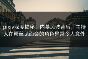 pixiv深度揭秘：内幕风波背后，主持人在粉丝见面会的角色异常令人意外
