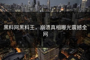 黑料网黑料王，崩溃真相曝光震撼全网