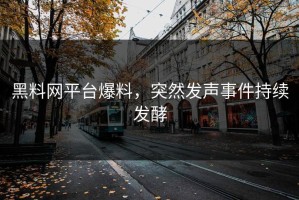黑料网平台爆料，突然发声事件持续发酵