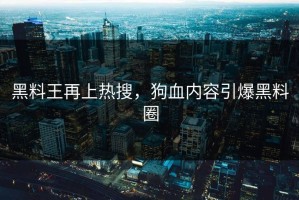 黑料王再上热搜，狗血内容引爆黑料圈