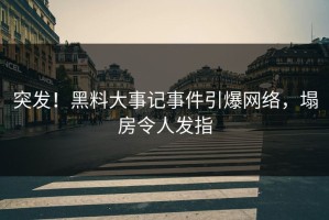 突发！黑料大事记事件引爆网络，塌房令人发指