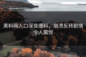 黑料网入口深夜爆料，崩溃反转剧情令人震惊